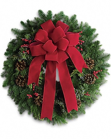 Classic Holiday Wreath Bouquet
